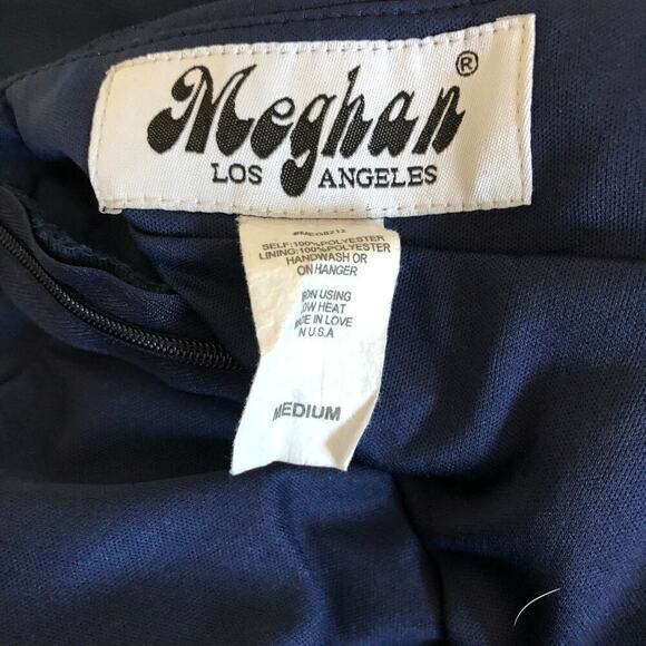 Meghan Enchanted Dress Garden Maxi Open Back Navy Blue Maxi NWT M - Picture 8 of 13